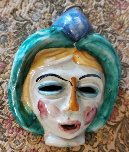 Maschera ceramica maiolica - maschera,