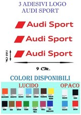 3 Adesivi LOGO AUDI SPORT