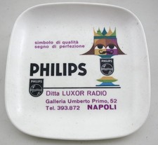 Posacenere Vintage PHILIPS LUXOR RADIO NAPOLI ANNI 60 MEBEL PLASTICA AFRICA