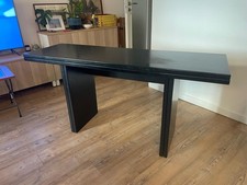Tavolo consolle apribile vintage anni 80 nero apribile