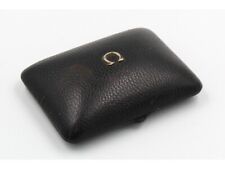 Scatola Omega Vintage N.503 Pelle Nera Rara Elegante Collezione Usure del Tempo