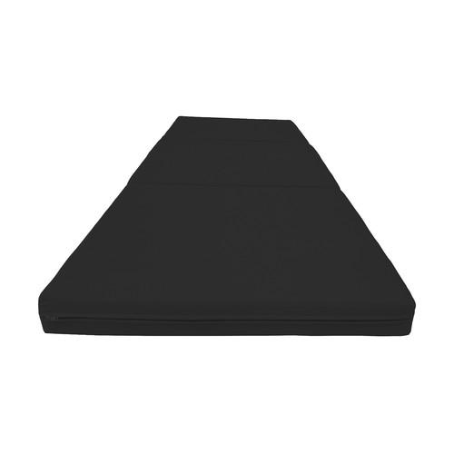 Letto schiuma trifold nero - letto,
