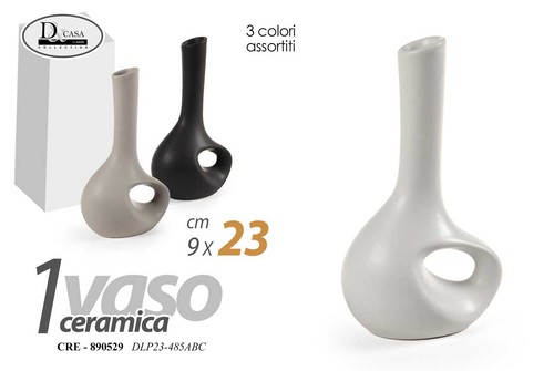 Vaso anfora ceramica fiori - anfora,