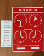 Cartello Orario Per La Porta Del Negozio - Personalizzabile
