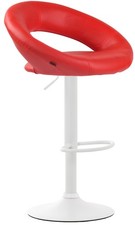 Sgabello Cucina Olinda In Similpelle rosso,bianco 315777 