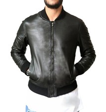 Giacca Uomo Vera Pelle Nero