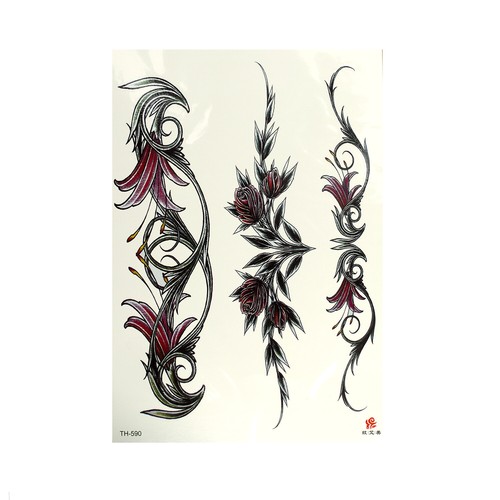 Tatuaggio fiori xl - 1,