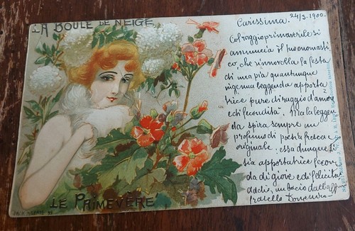 Cartolina epoca originale - d'epoca,