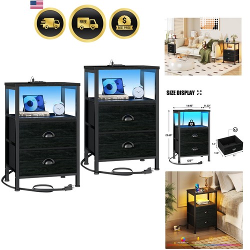 Nightstands set with - set,