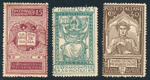 Italia regno 1921 dante - italia,