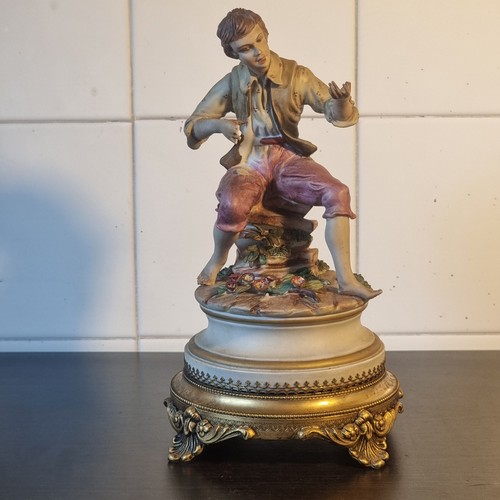 Statua ceramica con base - statua,
