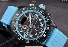 orologio cronografo azzurro