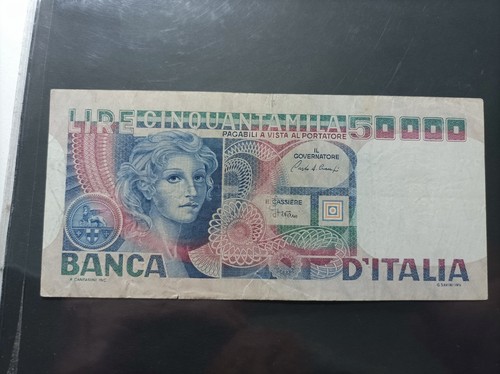000 lire volto donna - 50.000,