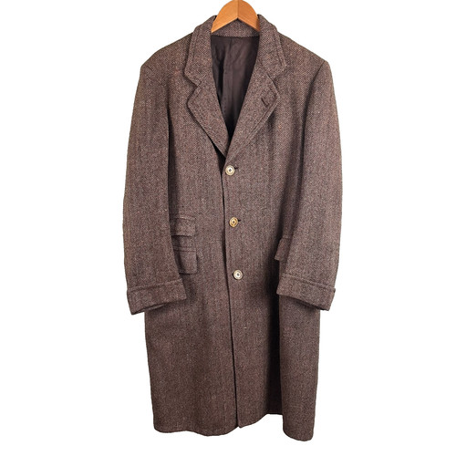 Blazer uomo tweed marrone anni