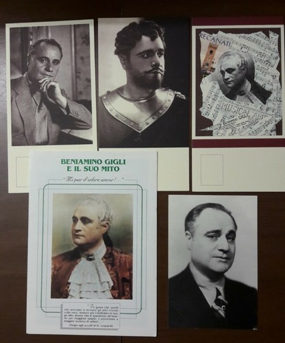 Beniamino gigli 4 cartoline - -,