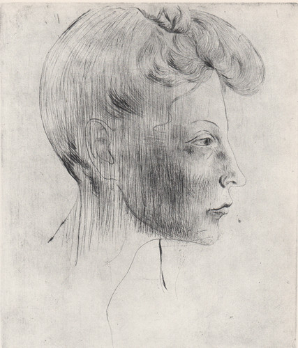 Pablo picasso tète de femme - -,