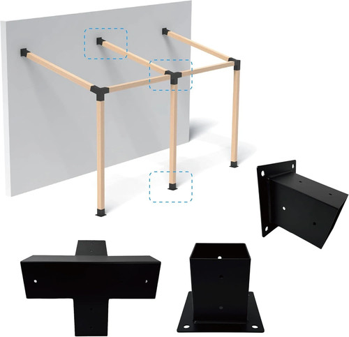 Kit staffe pergola 4x4 cui - 4x4,, di