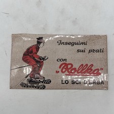 Adesivo vintage Rollka sci d’erba anni 70 sport outdoor