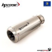 HpCorse GP07 exhaust slip-on inox satin approved for Ducati Hypermotard 821