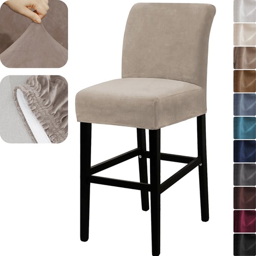 Velvet bar stool - velvet, with