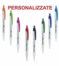 100 PENNE personalizzate stampa a colori LOGO gadget 