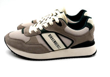 SNEAKERS SCARPE UOMO BIKKEMBERGS microfiber bianco Toupe