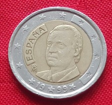 Moneta rara 2 Euro Spagna 1999