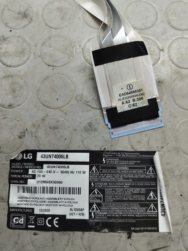 Ead64666301 cavo pannello lvds - cavo,