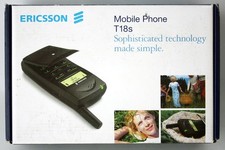 TELEFONO CELLULARE ERICSSON VINTAGE 1999 T18s GSM MADE IN U.K. NUOVO NON TESTATO