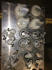 lotto stock 20 ruote girevoli flottanti piene per carrelli - anche