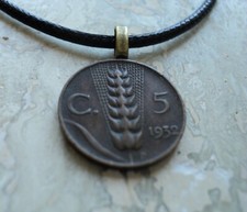 Collana moneta italia - collana,