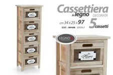 MOBILE CASSETTIERA IN LEGNO 5
