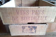 2 Scatole di Vino in Legno ~ VINTAGE - ITALA IMPORT sas; LION BRAND .   SOL