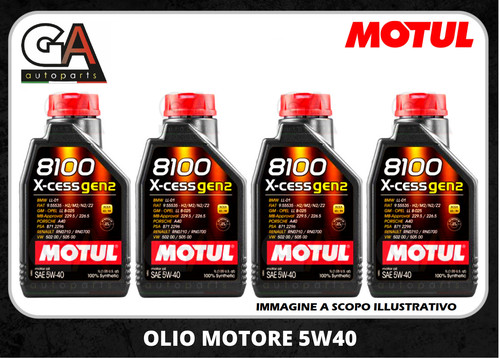 Olio motore 100 sintetico - 100%,