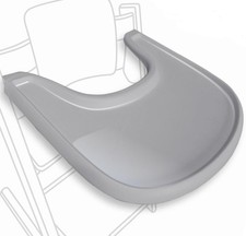 High Chair Tray Glossy Gray