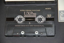 Cassetta Sony Super Chrome Class UX-Pro 50 Min Type II - Altri tagli in vendita