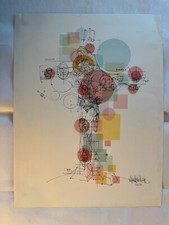 SALVADOR AULESTIA LITOGRAFIA 96/99 misura 61 x 46  Titolo "CHRIST 2"