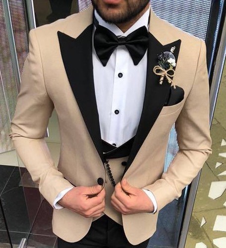Designer beige smoking vestito - beige,