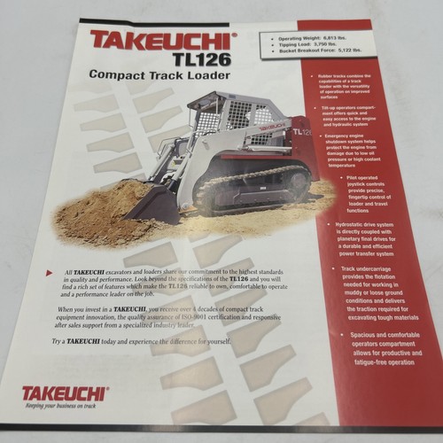 Brochure escavatore compatto