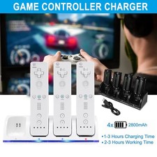 Wii Controller Stazione di Ricarica Telecomando Caricatore Dock Station Ricaricabile