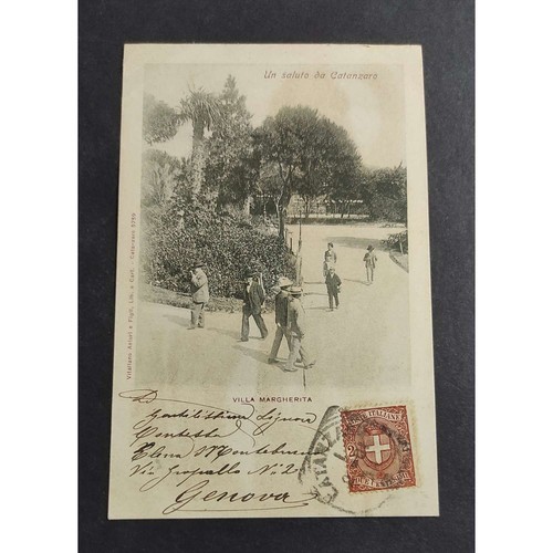 Cartolina catanzaro villa - cartolina,