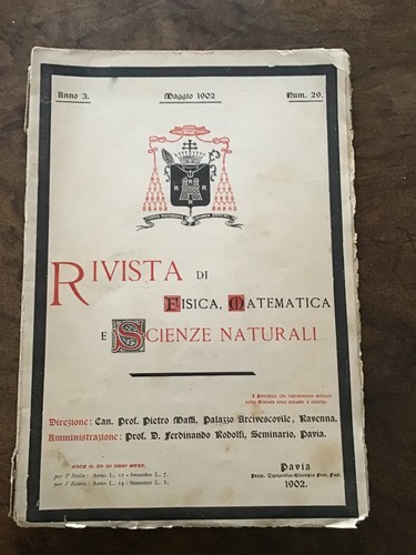 Rivista fisica matematica e - fisica,
