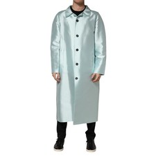 DOLCE & GABBANA Giacca Teal Raso Collo Lungo Trench Coat IT48/US38/M 5180usd