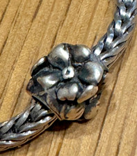 Trollbeads perlina argento