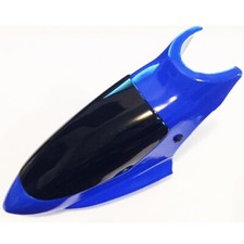 CALOTTA RICAMBI MODELLISMO RC SYSTEM RC3657 CANOPY BLUE PROCOPTER 3D DANNEGGIATO