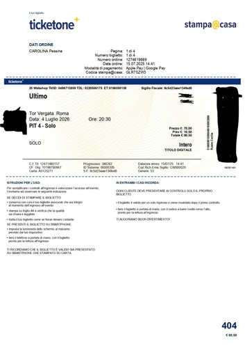 Vendo biglietti concerto - vendo, 4