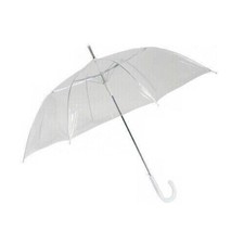OMBRELLO DONNA UOMO AUTOMATICO A CUPOLA TRASPARENTE PIOGGIA MATRIMONIO SPOSI