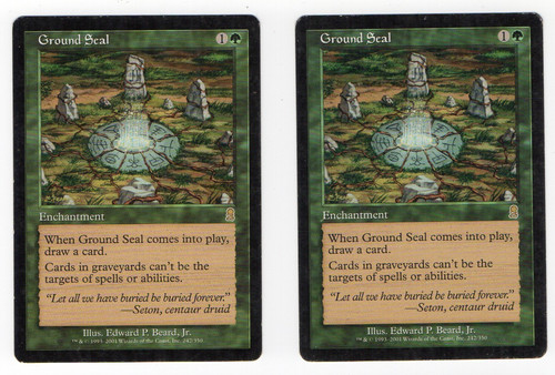 Mtg ground seal sigillo - 2x,