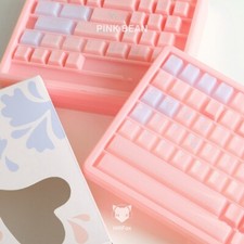 Hififox Pink Bean Keycap UV serigrafia profilo ciliegia Greenbean keycap per