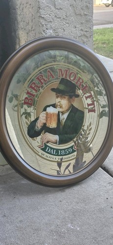 Birra moretti wood framed bar - moretti,